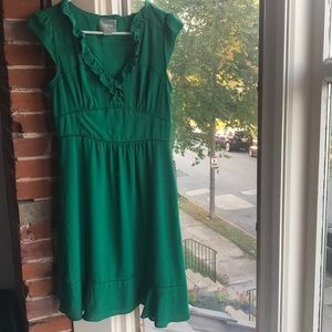 Anthropologie Maeve Green Dress